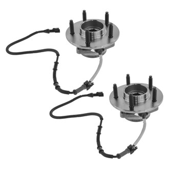 TRQ® - Front Driver and Passenger Side Wheel Bearing and Hub Assembly Kit