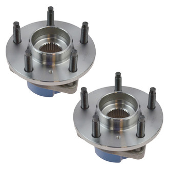 TRQ® - Front Driver and Passenger Side Wheel Bearing and Hub Assembly Kit
