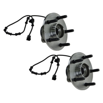 TRQ® - Front Driver and Passenger Side Wheel Bearing and Hub Assembly Kit