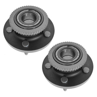 TRQ® - Front Driver and Passenger Side Wheel Bearing and Hub Assembly Kit
