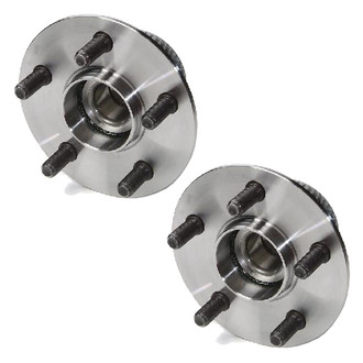 TRQ® - Rear Driver and Passenger Side Wheel Bearing and Hub Assembly Kit
