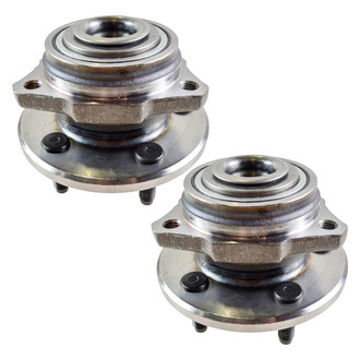 TRQ® - Front Driver and Passenger Side Wheel Bearing and Hub Assembly Kit