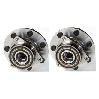 TRQ® - Front Driver and Passenger Side Wheel Bearing and Hub Assembly Kit