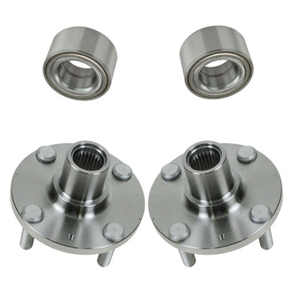 TRQ® - Front Driver or Passenger Side Wheel Bearing and Hub Assembly Kit