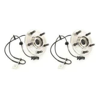 TRQ® - Front Driver and Passenger Side Wheel Bearing and Hub Assembly Kit