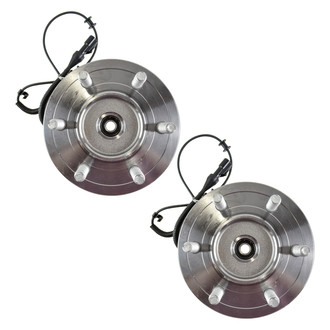 TRQ® - Front Driver and Passenger Side Wheel Bearing and Hub Assembly Kit