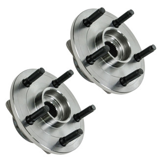 TRQ® - Front Driver and Passenger Side Wheel Bearing and Hub Assembly Kit