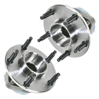 TRQ® - Rear Driver and Passenger Side Wheel Bearing and Hub Assembly Kit