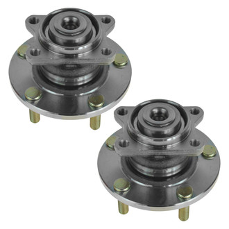 TRQ® - Rear Driver and Passenger Side Wheel Bearing and Hub Assembly Kit