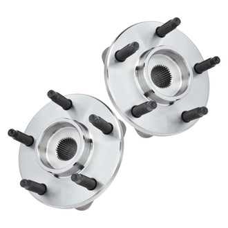 TRQ® - Front Driver and Passenger Side Wheel Bearing and Hub Assembly Kit