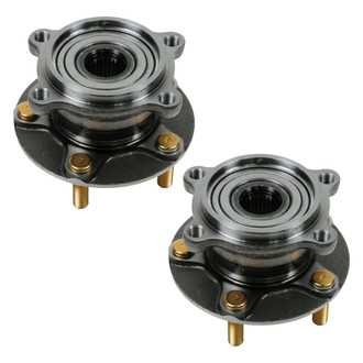 TRQ® - Rear Driver and Passenger Side Wheel Bearing and Hub Assembly Kit