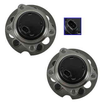 TRQ® - Rear Driver and Passenger Side Wheel Bearing and Hub Assembly Kit
