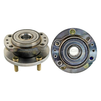 TRQ® - Rear Driver and Passenger Side Wheel Bearing and Hub Assembly Kit