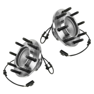 TRQ® - Front Driver and Passenger Side Wheel Bearing and Hub Assembly Kit