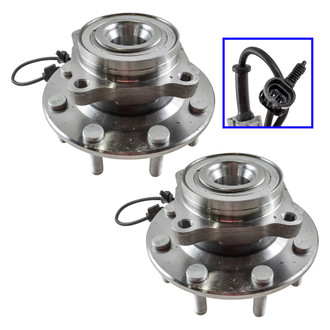 TRQ® - Front Driver and Passenger Side Wheel Bearing and Hub Assembly Kit