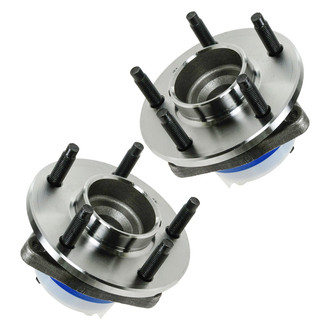 TRQ® - Rear Driver and Passenger Side Wheel Bearing and Hub Assembly Kit