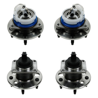 TRQ® - Front and Rear Driver or Passenger Side Wheel Bearing and Hub Assembly Kit