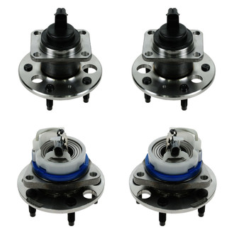 TRQ® - Front and Rear Driver or Passenger Side Wheel Bearing and Hub Assembly Kit