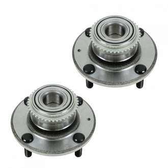 TRQ® - Rear Driver and Passenger Side Wheel Bearing and Hub Assembly Kit