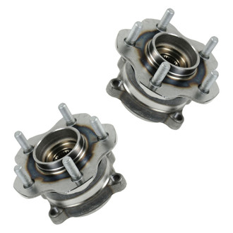TRQ® - Rear Driver and Passenger Side Wheel Bearing and Hub Assembly Kit