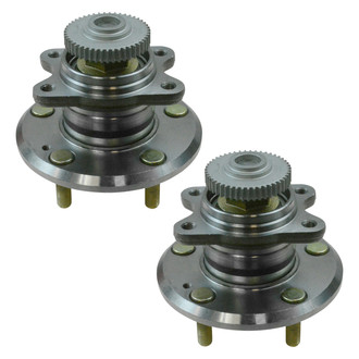 TRQ® - Rear Driver and Passenger Side Wheel Bearing and Hub Assembly Kit