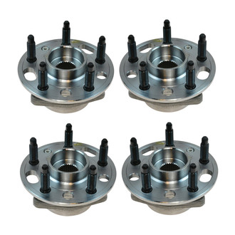 TRQ® - Front and Rear Driver or Passenger Side Wheel Bearing and Hub Assembly Kit