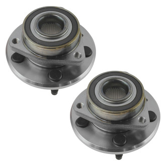TRQ® - Rear Driver and Passenger Side Wheel Bearing and Hub Assembly Kit