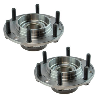 TRQ® - Rear Driver and Passenger Side Wheel Bearing and Hub Assembly Kit