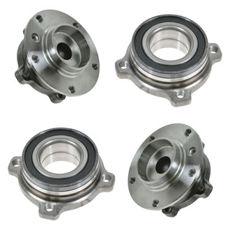 TRQ® - Front and Rear Driver or Passenger Side Wheel Bearing and Hub Assembly Kit