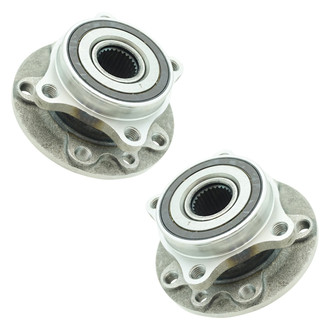 TRQ® - Front Driver and Passenger Side Wheel Bearing and Hub Assembly Kit