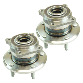 TRQ® - Rear Driver and Passenger Side Wheel Bearing and Hub Assembly Kit