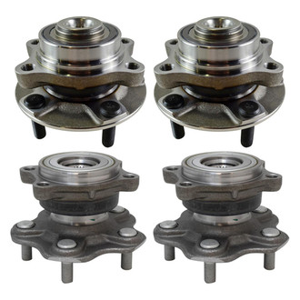 TRQ® - Front and Rear Driver or Passenger Side Wheel Bearing and Hub Assembly