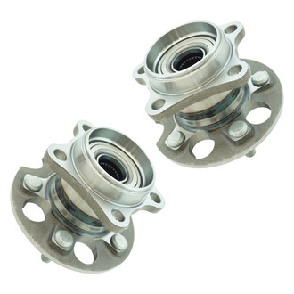TRQ® - Rear Driver and Passenger Side Wheel Bearing and Hub Assembly Kit