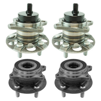 TRQ® - Front and Rear Driver or Passenger Side Wheel Bearing and Hub Assembly