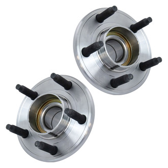 TRQ® - Front Driver and Passenger Side Wheel Bearing and Hub Assembly Kit