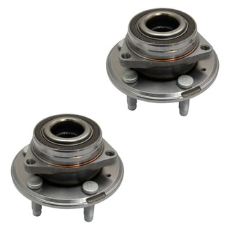 TRQ® - Front Driver and Passenger Side Wheel Bearing and Hub Assembly Kit