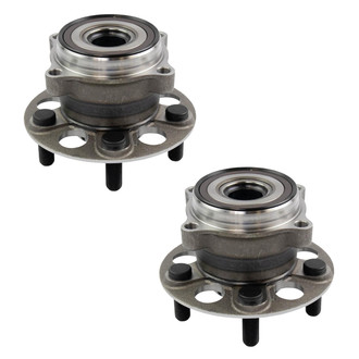 TRQ® - Rear Driver and Passenger Side Wheel Bearing and Hub Assembly Kit