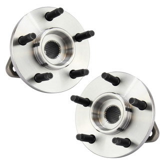TRQ® - Front Driver and Passenger Side Wheel Bearing and Hub Assembly Kit