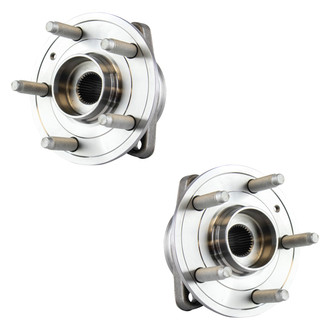 TRQ® - Front Driver and Passenger Side Wheel Bearing and Hub Assembly Kit