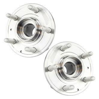 TRQ® - Rear Driver and Passenger Side Wheel Bearing and Hub Assembly Kit