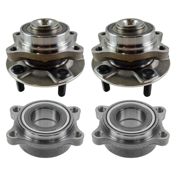 TRQ® - Front Rear Wheel Bearing and Hub Assembly