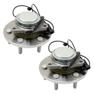 TRQ® - Front Driver and Passenger Side Wheel Bearing and Hub Assembly Kit
