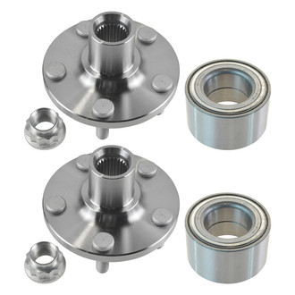 TRQ® - Front Driver and Passenger Side Wheel Bearing and Hub Assembly Repair Kit