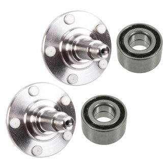 TRQ® - Front Driver and Passenger Side Wheel Bearing and Hub Assembly Repair Kit