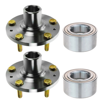 TRQ® - Front Driver and Passenger Side Wheel Bearing and Hub Assembly Repair Kit