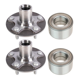 TRQ® - Front Driver and Passenger Side Wheel Bearing and Hub Assembly Repair Kit
