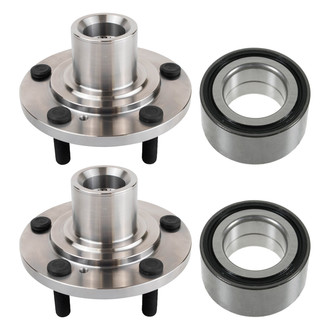 TRQ® - Front Driver and Passenger Side Wheel Bearing and Hub Assembly Repair Kit