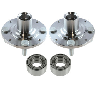 TRQ® - Front Driver and Passenger Side Wheel Bearing and Hub Assembly Repair Kit