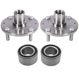 TRQ® - Front Driver and Passenger Side Wheel Bearing and Hub Assembly Repair Kit