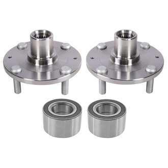 TRQ® - Front Driver and Passenger Side Wheel Bearing and Hub Assembly Repair Kit